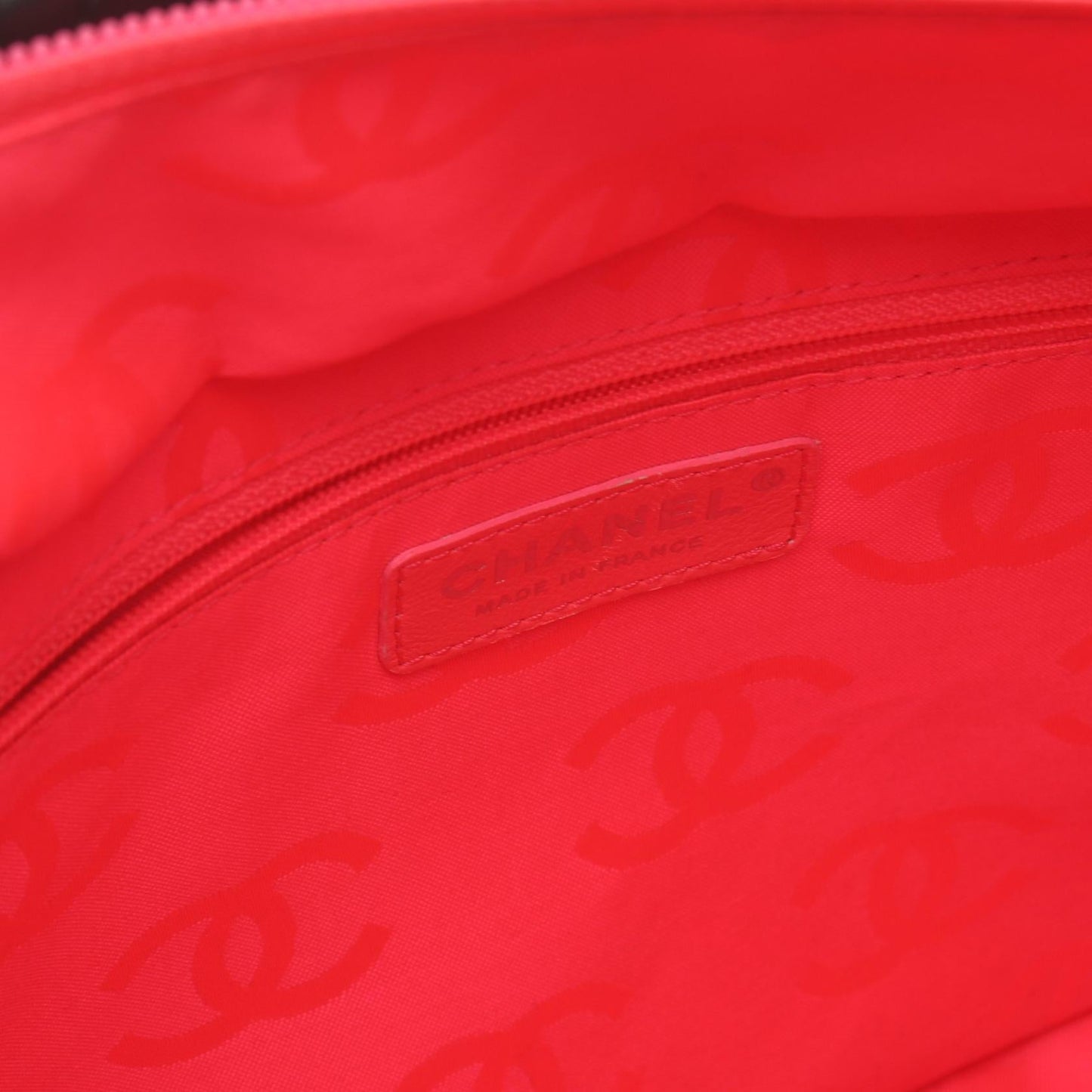 Chanel Cambon Quilted Leather Tote Bag Leather Tote Bag in New Condition