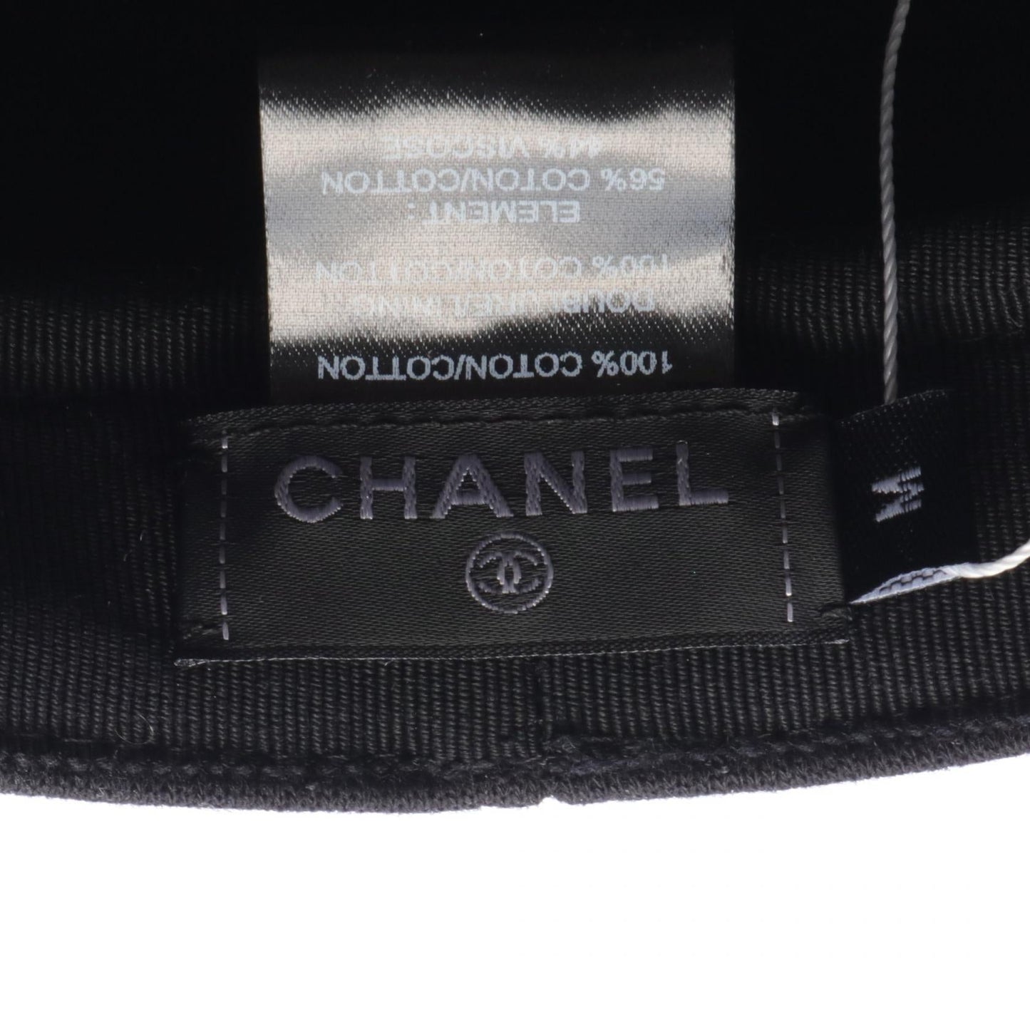 Chanel Coco Beach Cotton Cap Black