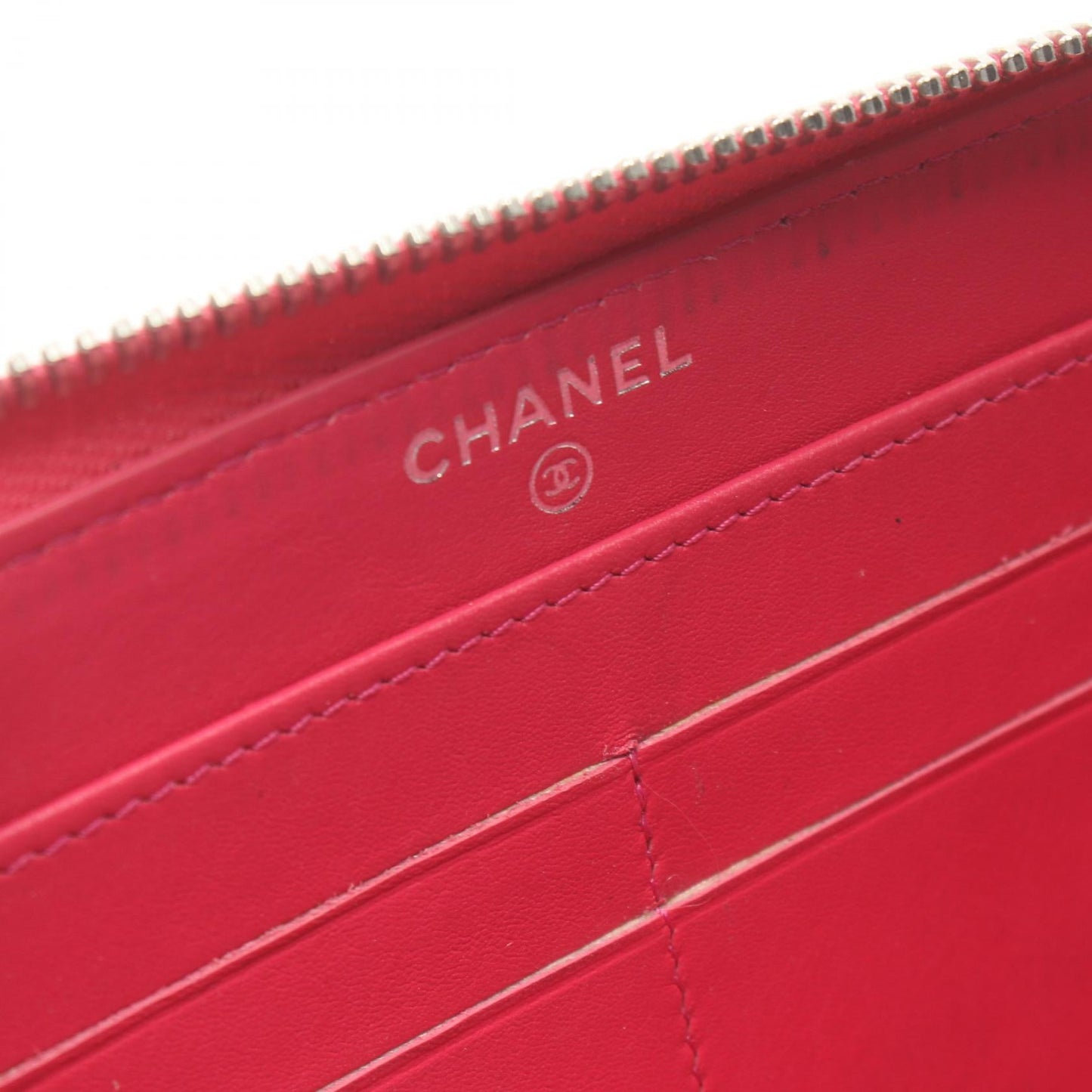 Chanel Coco Mark Long Wallet Leather Long Wallet 19420871 in New Condition