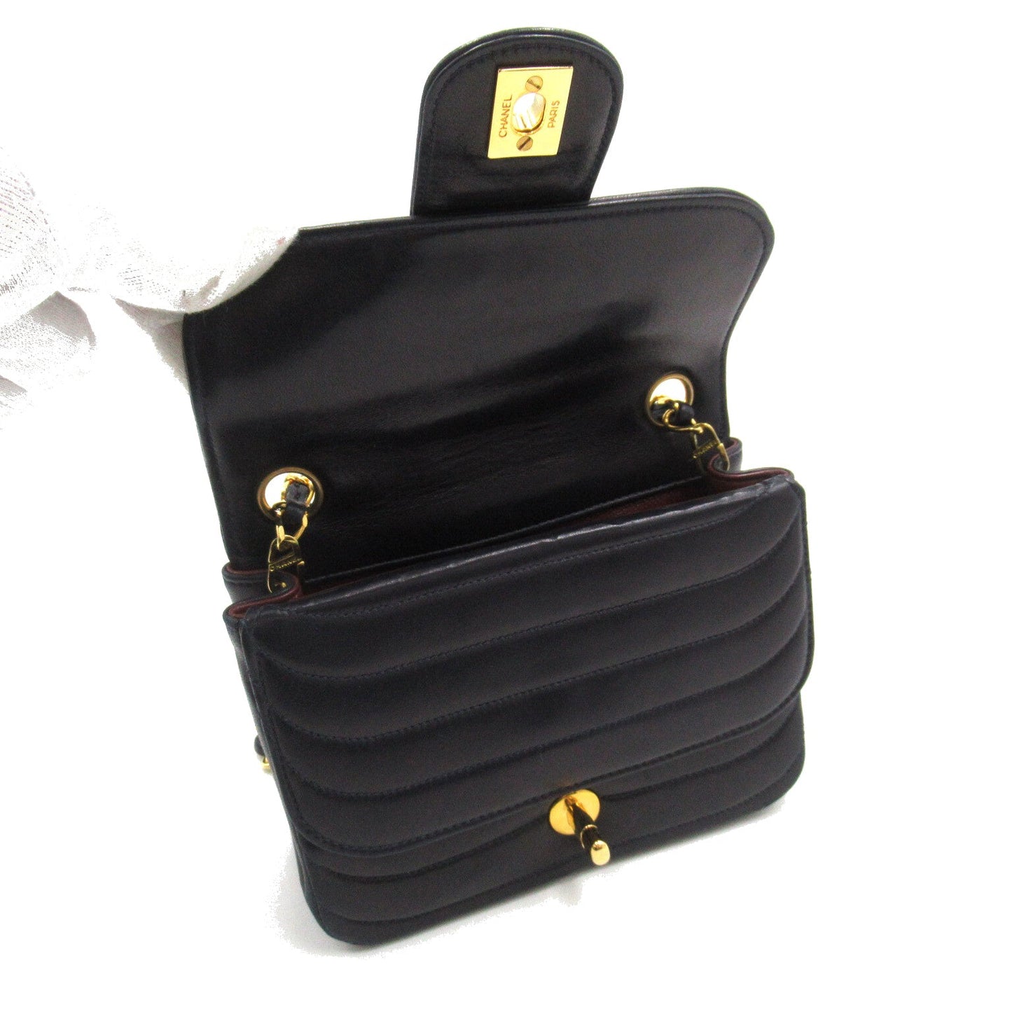 Chanel Mademoiselle Chain Shoulder Bag Leather Shoulder Bag 2417331 in New Condition