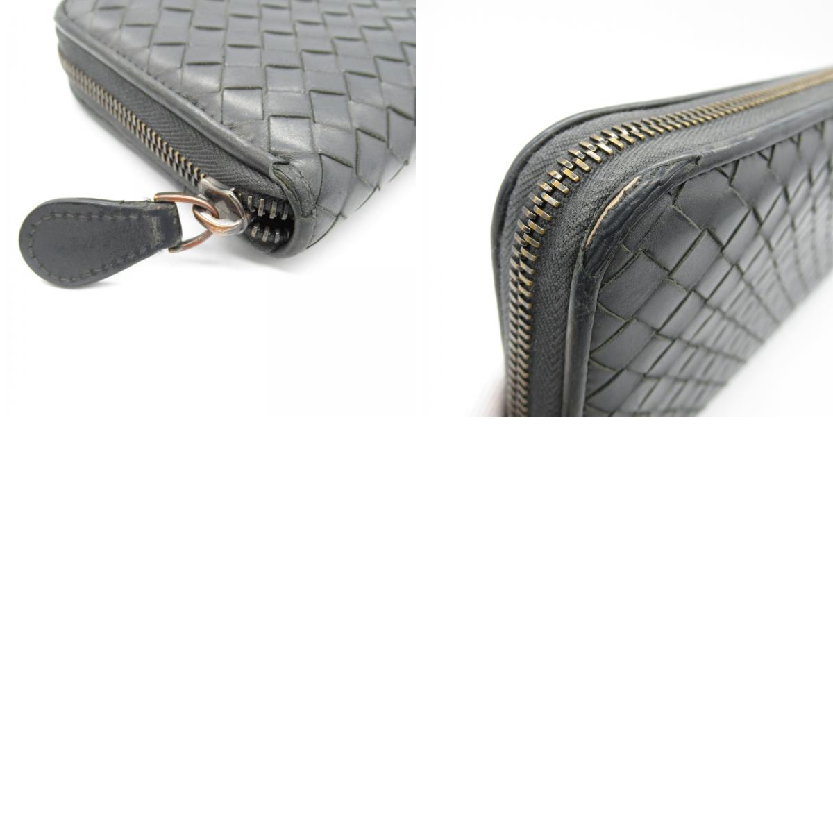 Bottega Veneta Leather Intrecciato Long Wallet