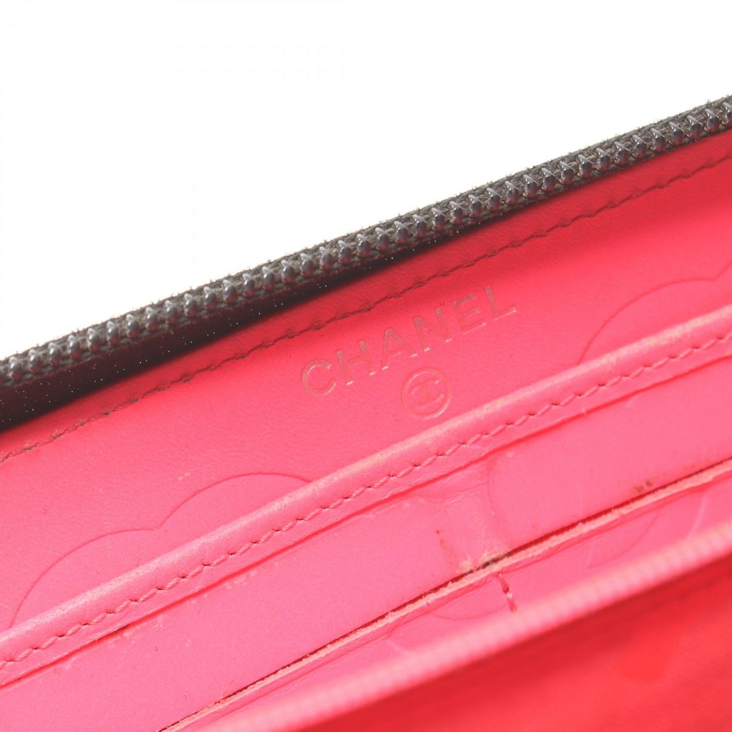 Chanel Cambon Leather Zip Around Wallet Leather Long Wallet A50078 in New Condition