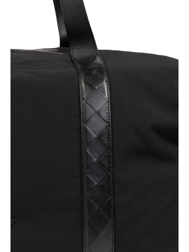 Bottega Veneta Large Crossroad Weekender Duffel Bag Black