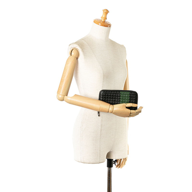 Bottega Veneta Intrecciato Leather Zip-Around Wallet