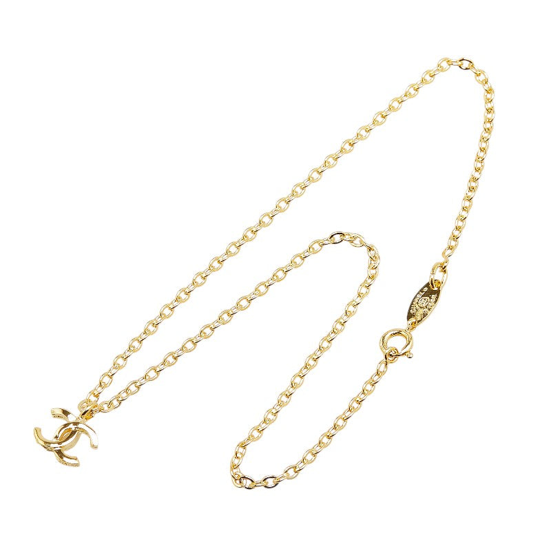 Chanel Vintage Coco Mark Necklace Gold