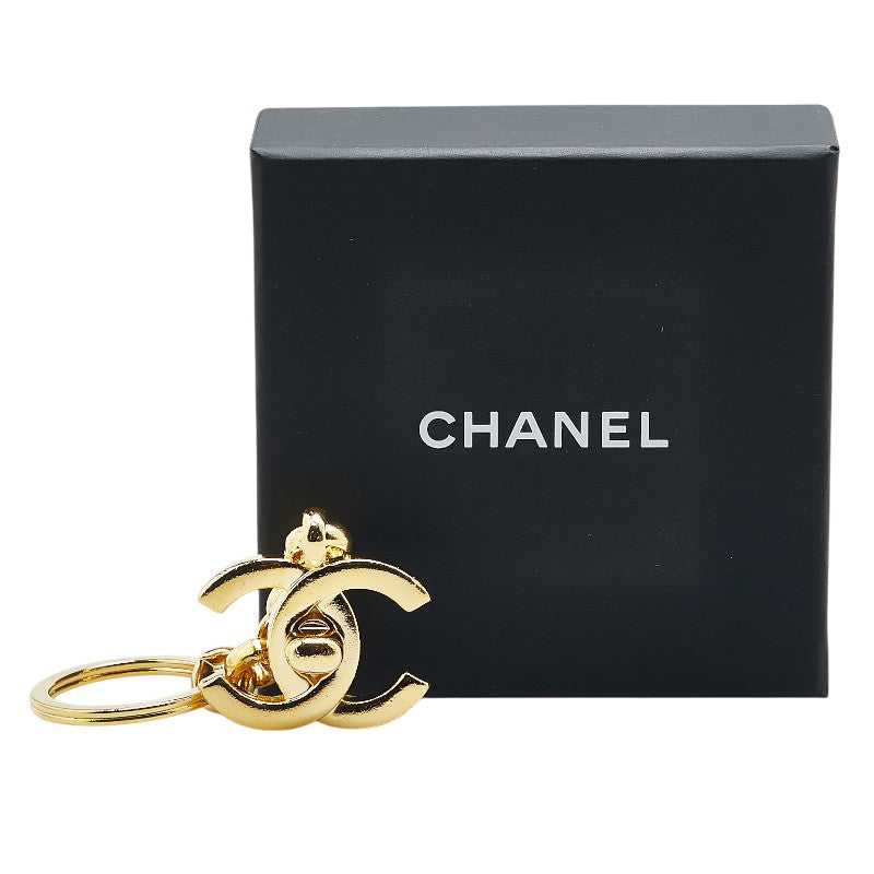 Chanel Vintage Coco Mark Turnlock Keyring Keychain