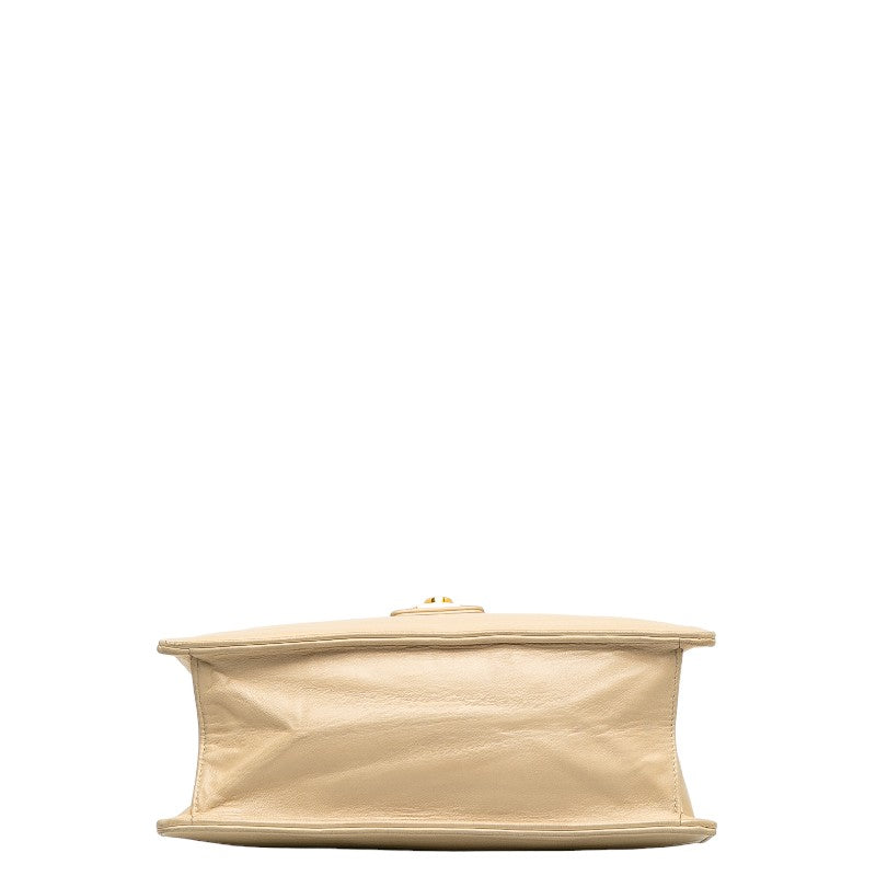 Chanel Beige Lambskin Coco Mark Shoulder Bag