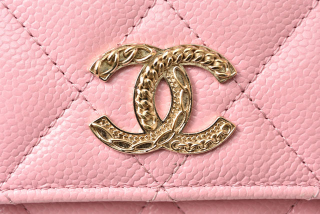 Chanel Caviar Skin Long Wallet Rose Pink in Pristine Condition