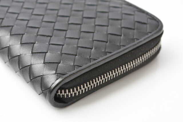 Bottega Veneta Leather Long Wallet Black