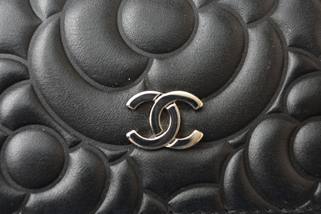 Chanel Camellia Lambskin Long Wallet A82283