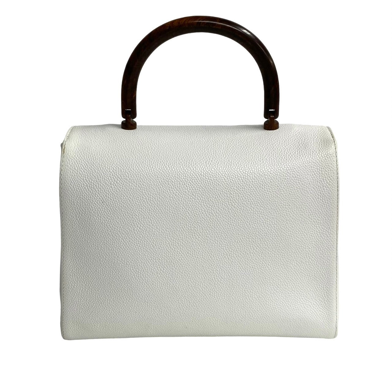 Chanel CC Caviar Top Handle Bag Leather Handbag