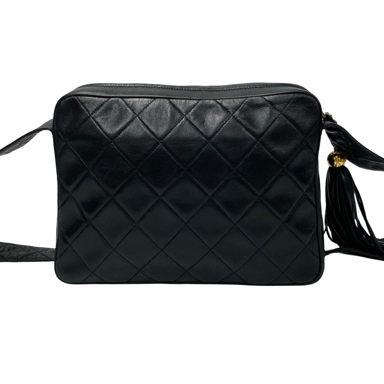 Chanel CC Matelasse Flap Tassel Bag Leather Crossbody Bag in New Condition