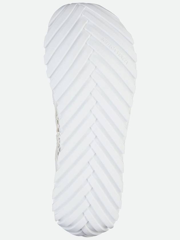 Bottega Veneta Orbit Mesh Rubber Low Top Sneakers Silver White