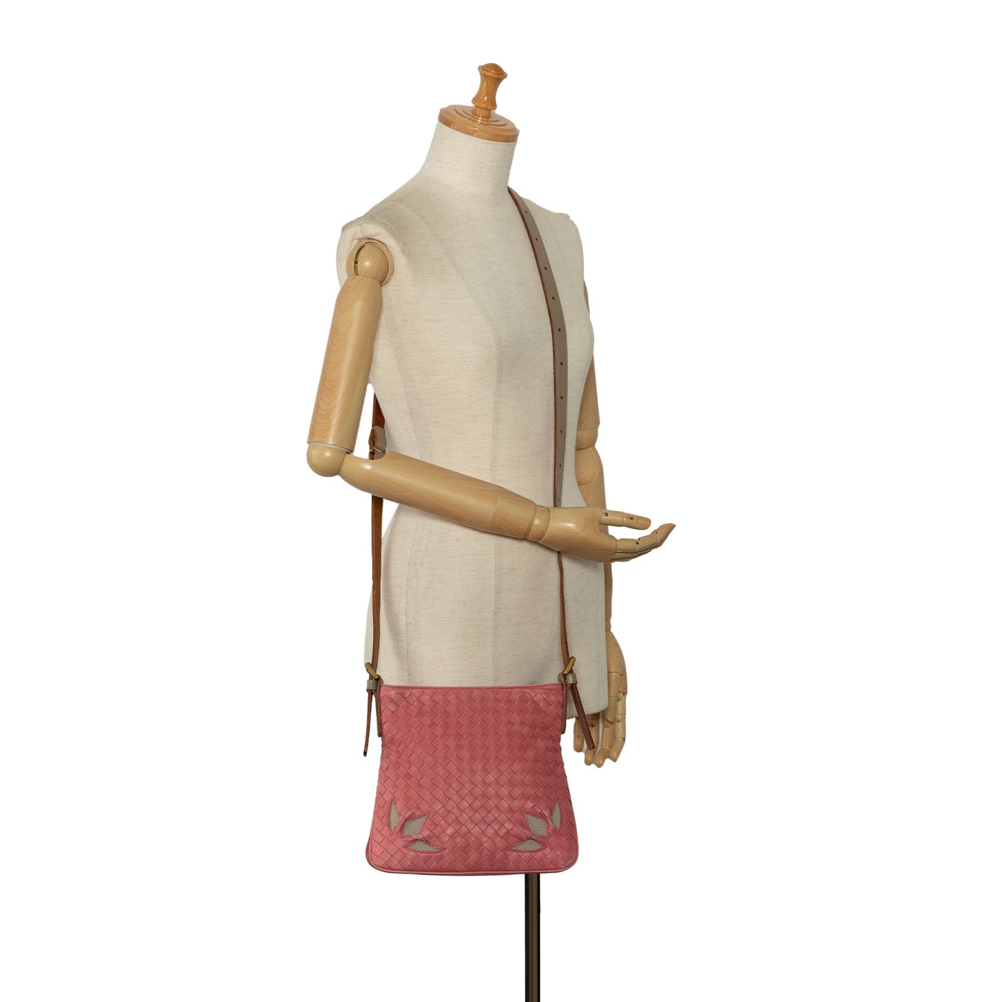 Pink Bottega Veneta Intrecciato Crossbody