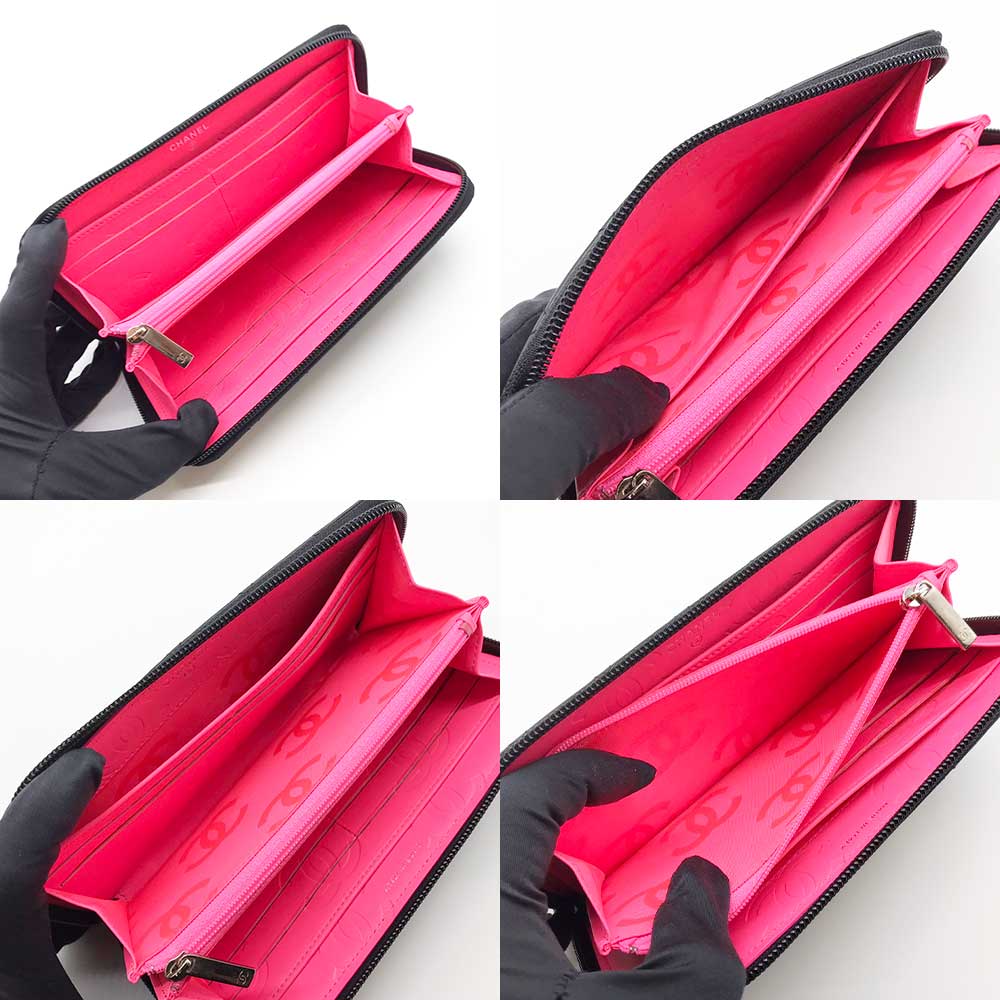 Chanel Leather Round Zipper Wallet