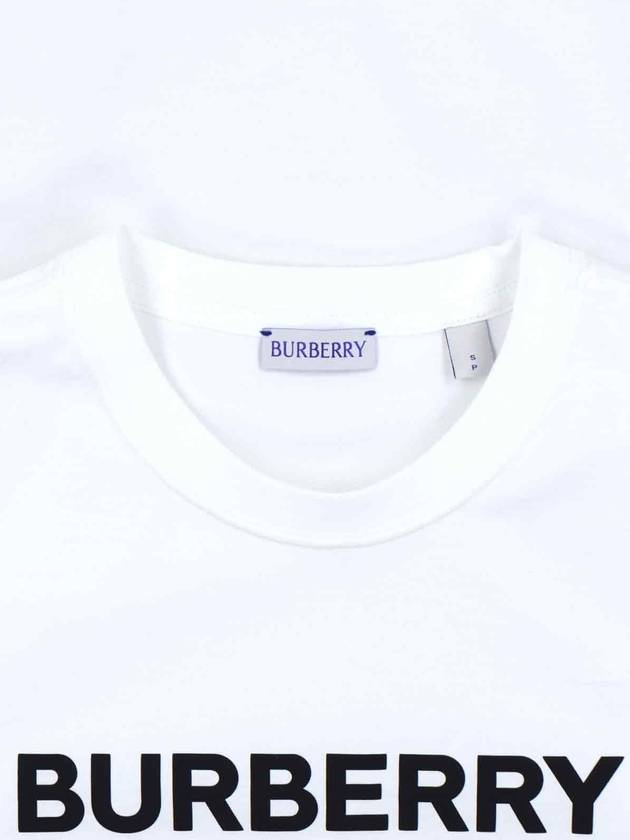 Burberry Logo Cotton Short Sleeve T-Shirt White