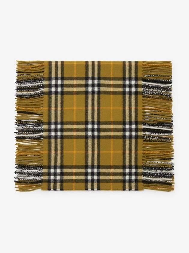 Burberry Happy Check Cashmere Scarf Oxide