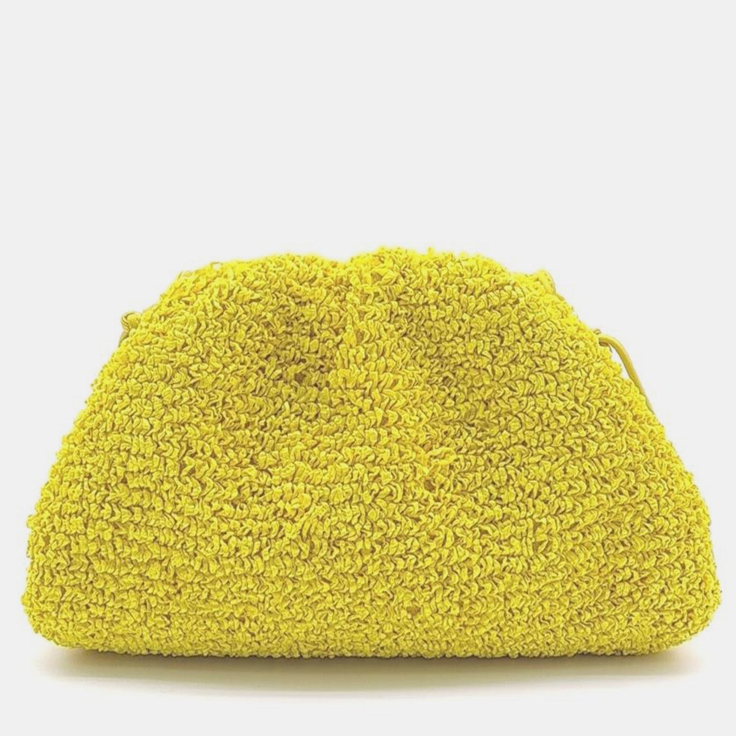 Bottega Veneta Mirabelle Boucle Curly Raffia The Mini Pouch