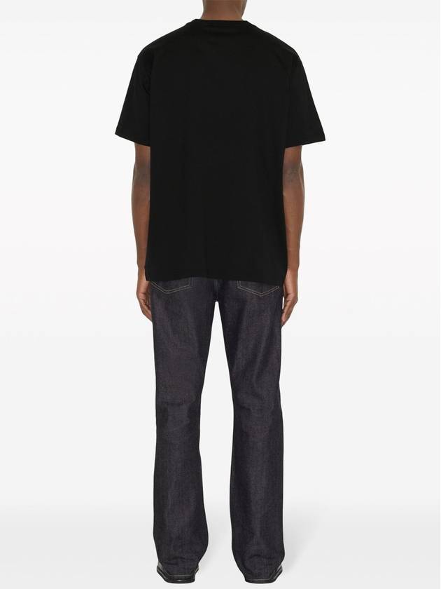 Burberry Logo Print Cotton Short Sleeve T-Shirt Black