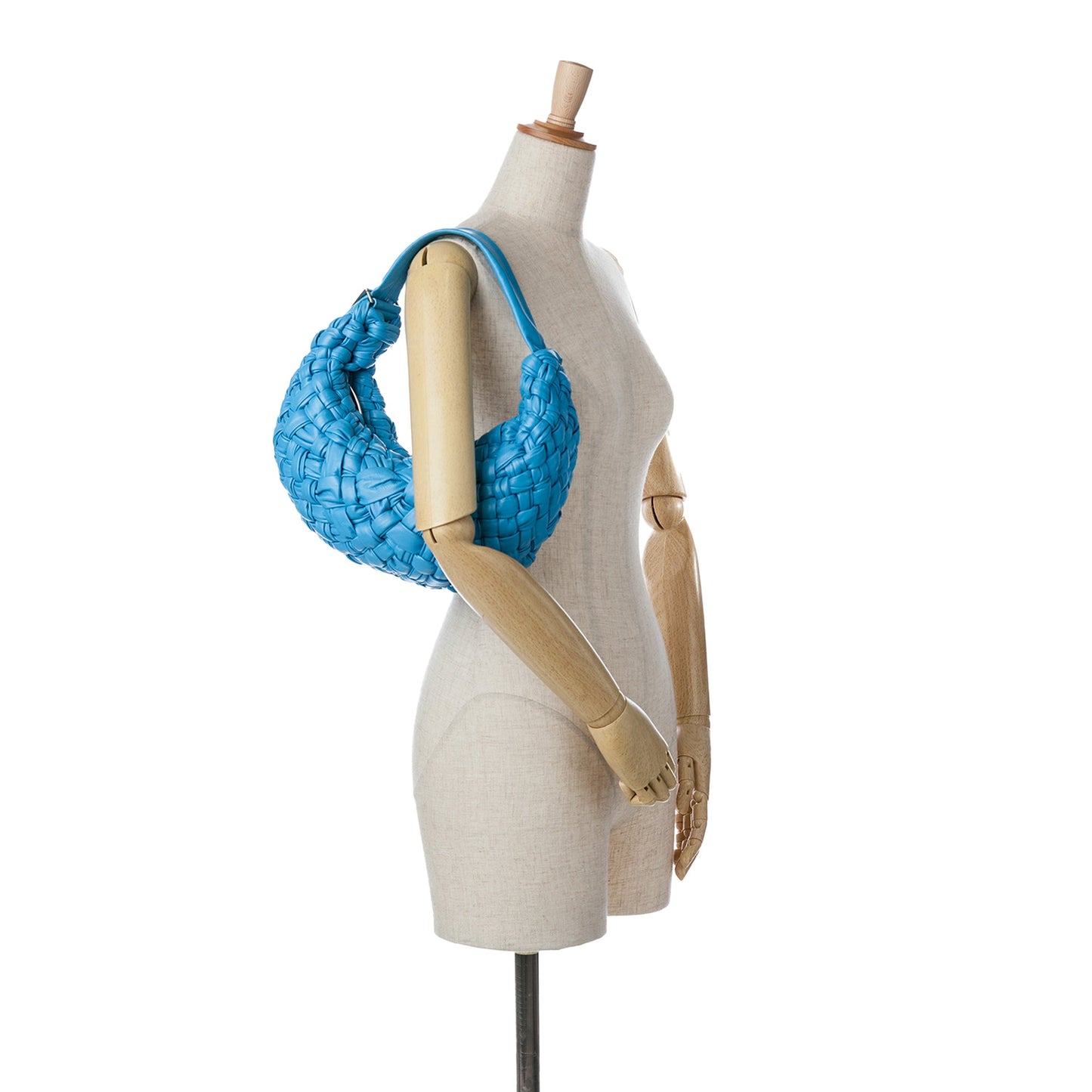 Bottega Veneta Sac Paper Calfskin Intrecciato Banana Hobo Bag