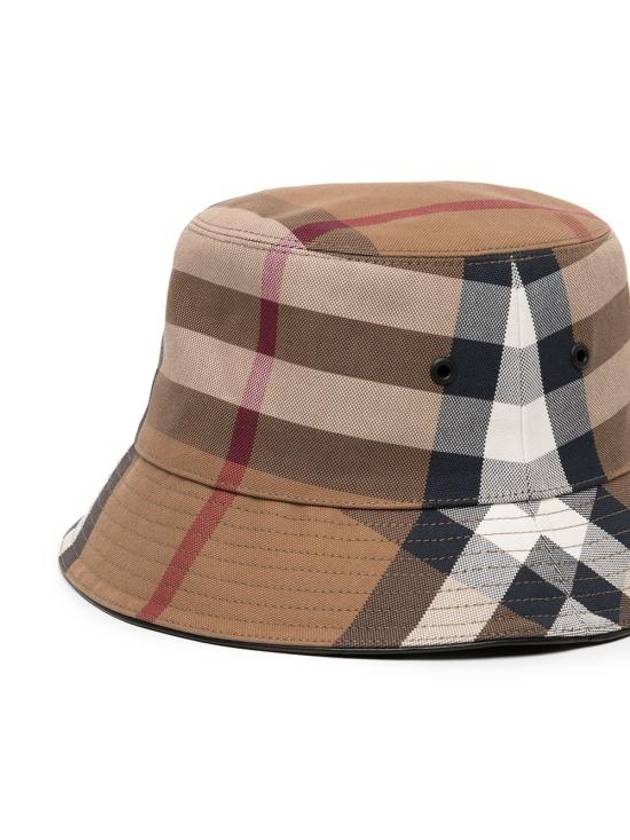 Burberry House Check Bucket Hat Brown