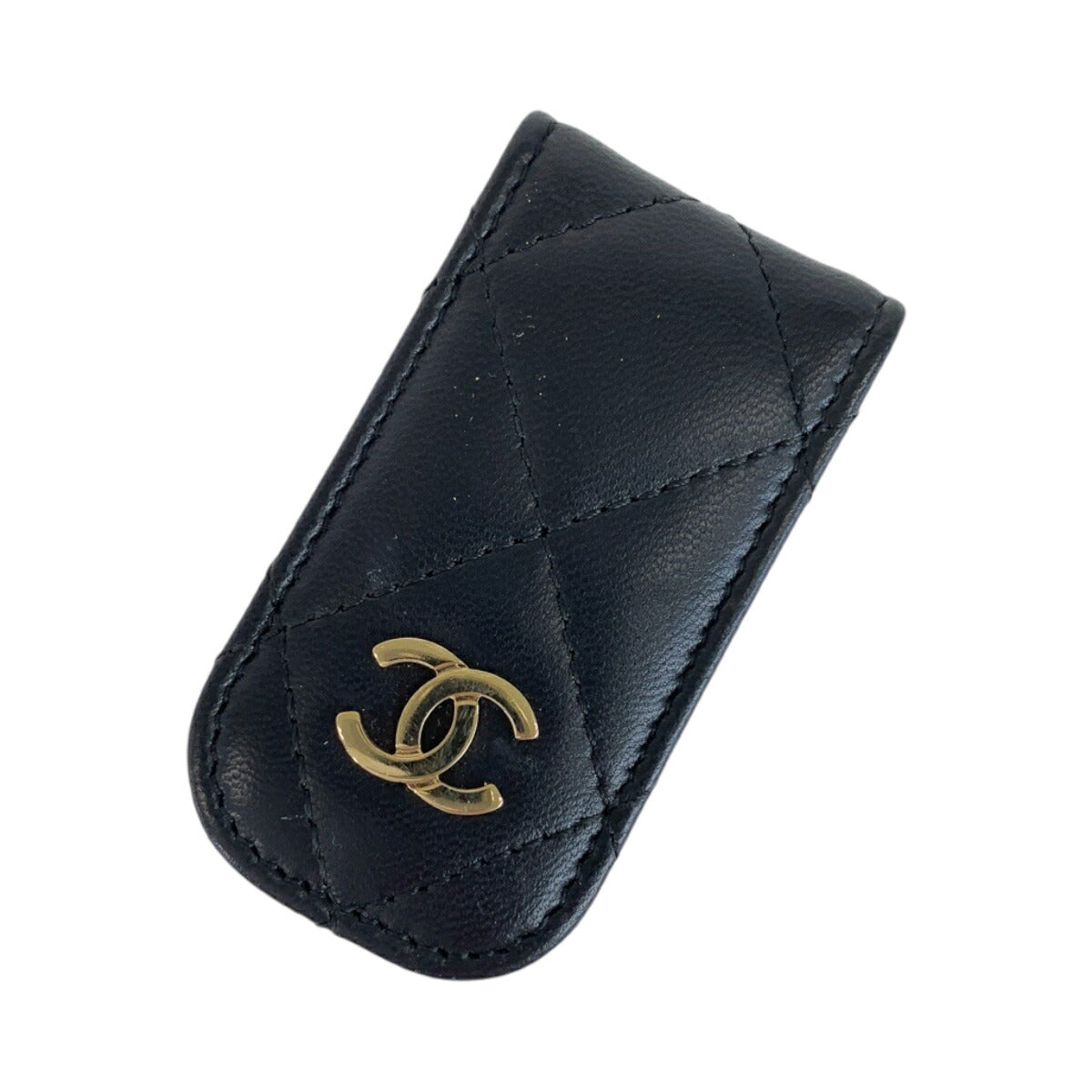 Chanel Matelasse Coco Mark Lambskin Money Clip