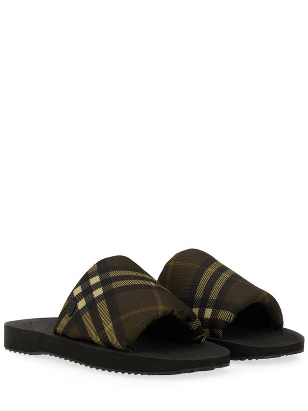 Burberry Check Trek Slippers Heath