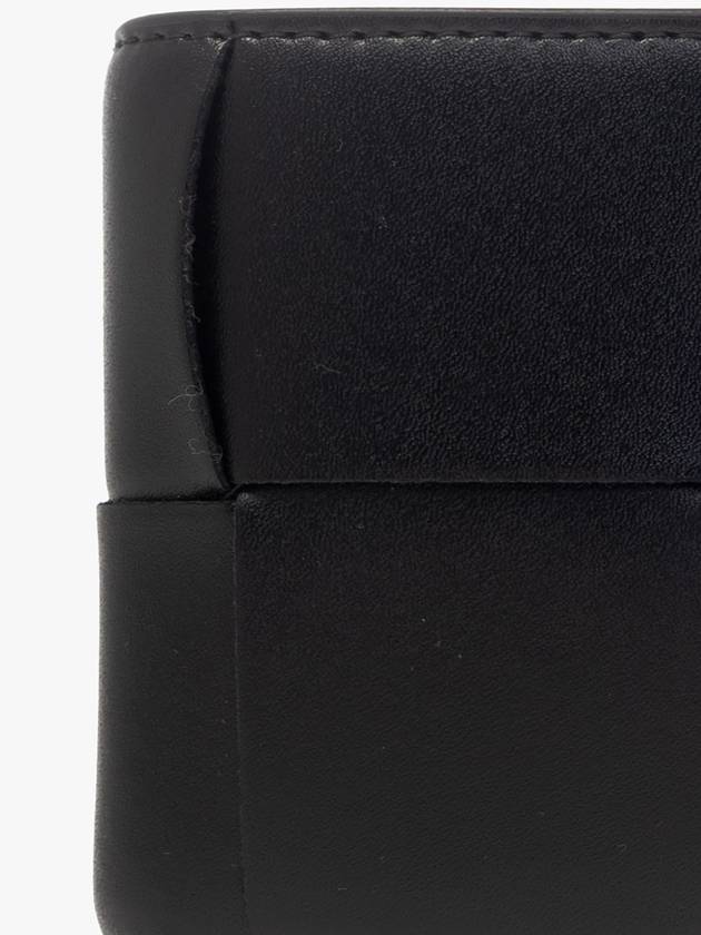 Bottega Veneta Intrecciato Coin Pocket Half Wallet Black