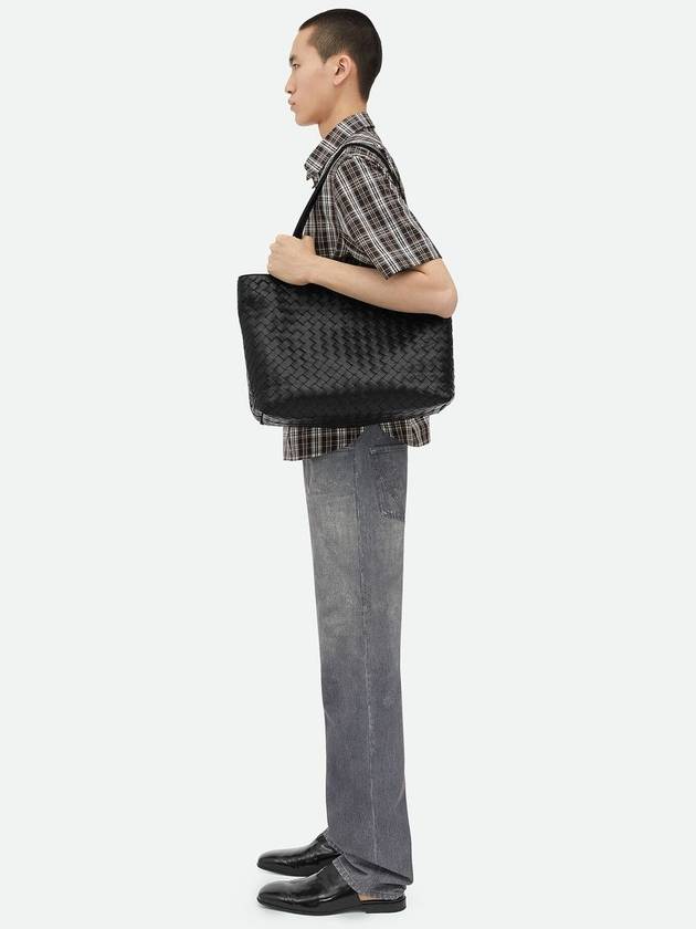 Bottega Veneta 24 F W Bottega Veneta Small Interciato Zipper Tote Bag 795628 V2HL18803 B0011169852