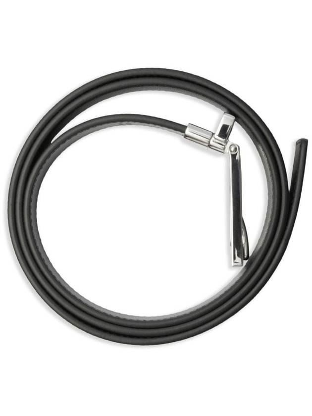 Burberry Square Buckle Check Reversible Coated Fabric Leather Belt Beige