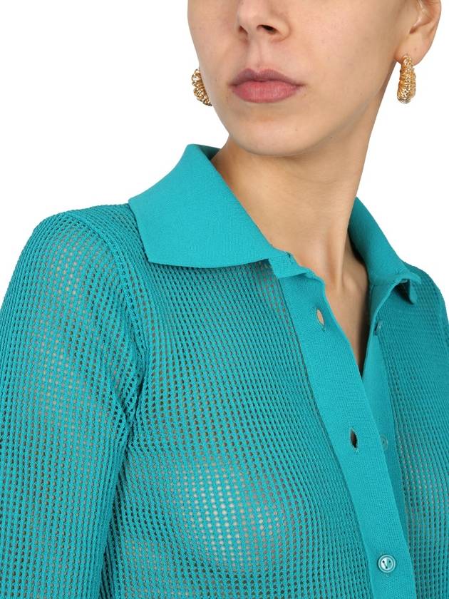 Bottega Veneta mesh crystal cardigan