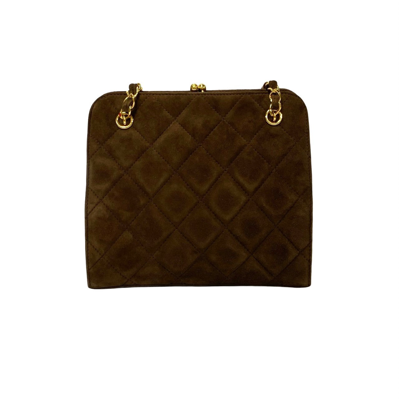 Chanel Suede Matelasse Shoulder Bag Suede Handbag in Great Condition