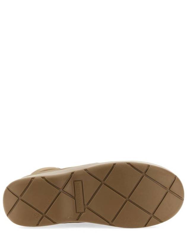 Bottega Veneta Nylon Puddle Bomber Ankle Boots Brown