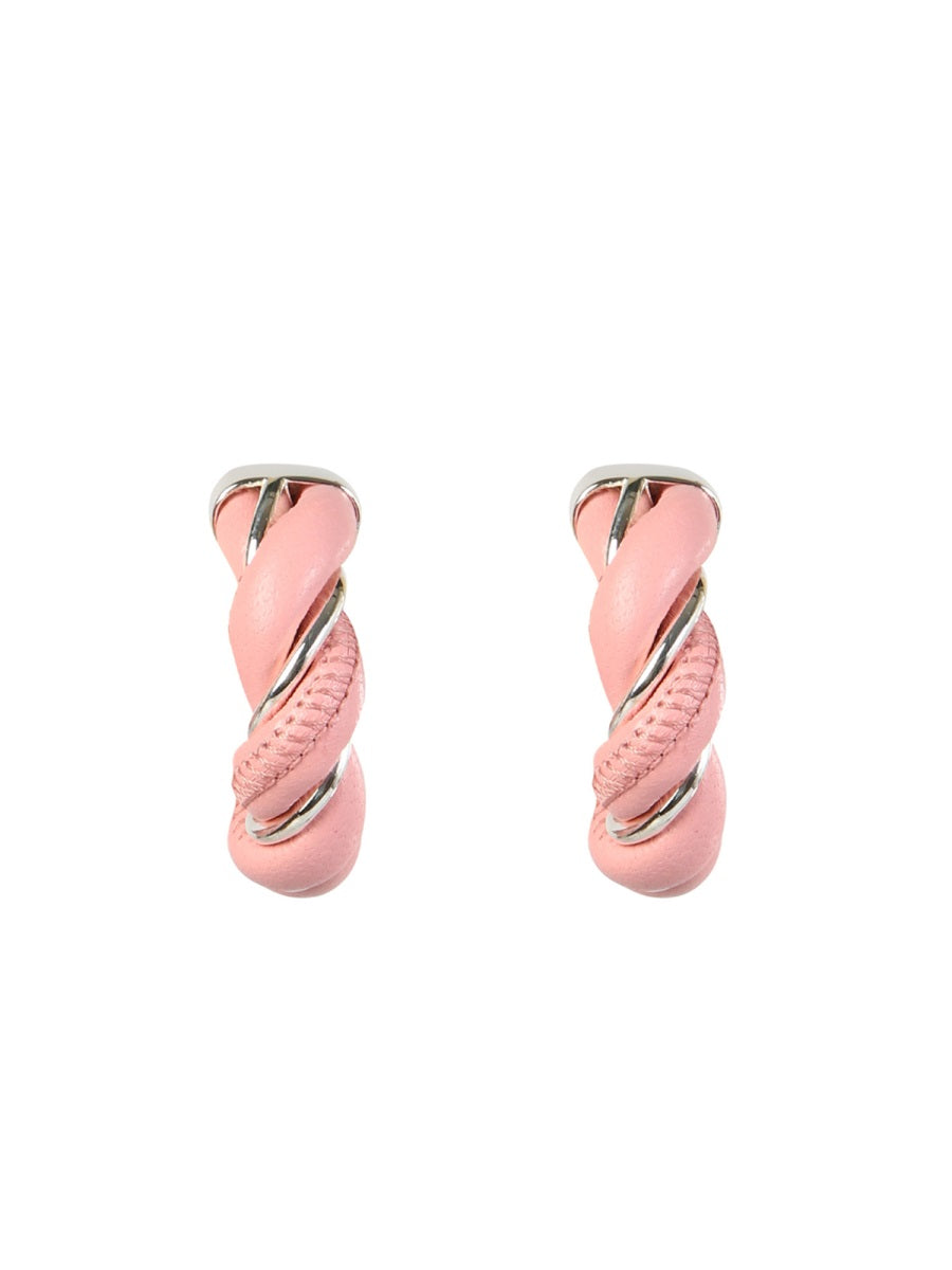 Bottega Veneta Women Braided Hoop Earrings