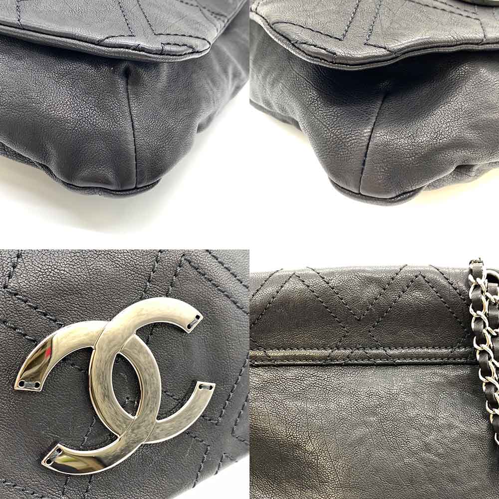 Chanel Wild Stitch Leather Chain Shoulder Bag