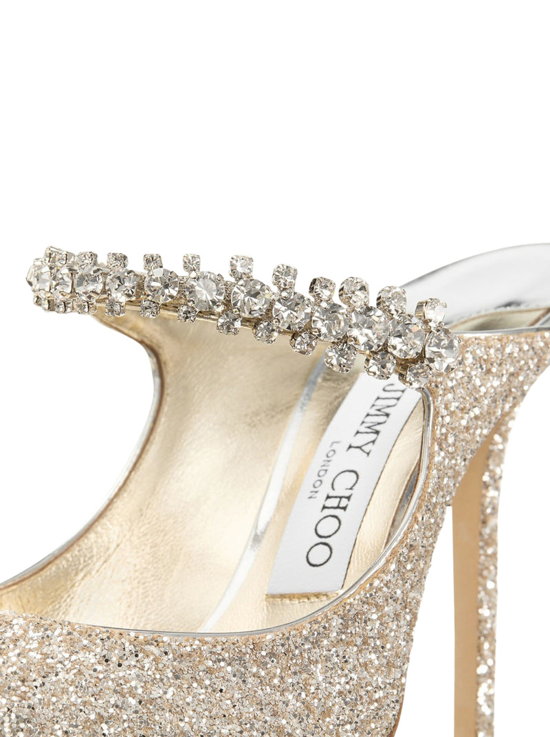 Jimmy Choo Women Bing 100 In Glitter Fabric