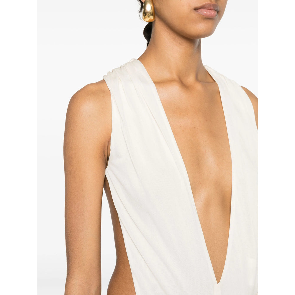 Saint Laurent Neutrals Tops - Vests & Tank Tops Women