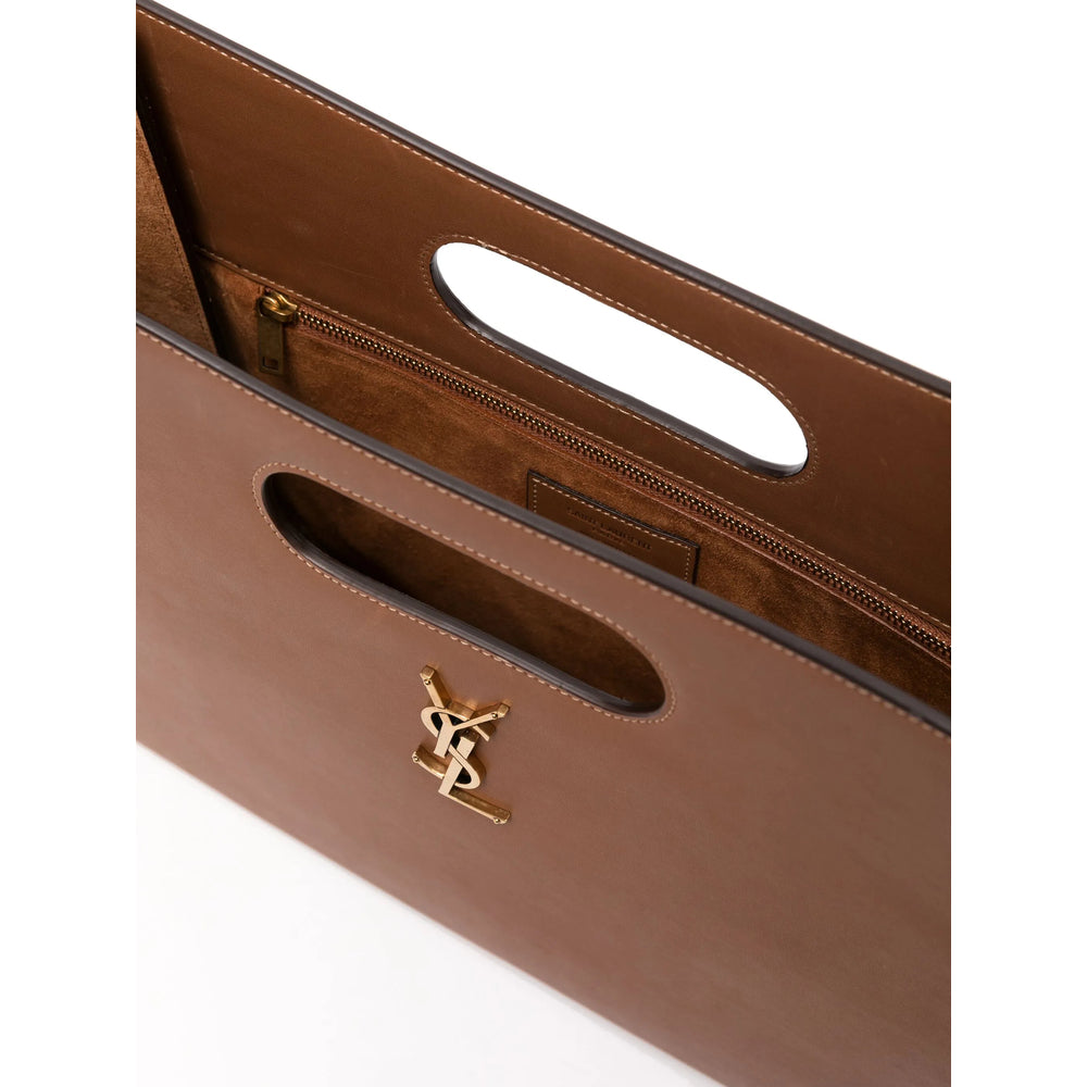 Saint Laurent Brown Tote Bags Women