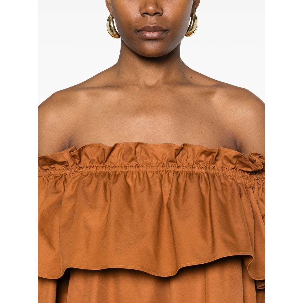 Saint Laurent Brown Dresses - Day Dresses Women