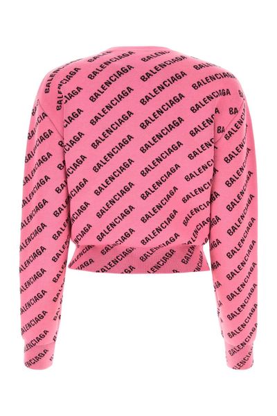 BALENCIAGA Jacquard Crew-Neck Sweater for Women