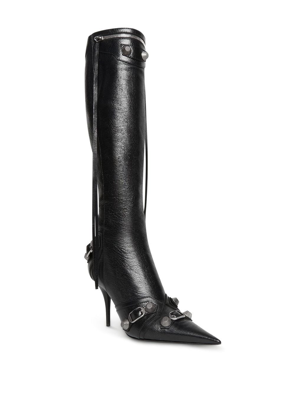 BALENCIAGA Chic Stiletto Leather Boots - 90MM