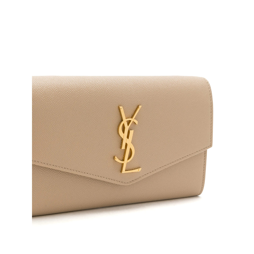 Saint Laurent Neutrals Clutch Bags Women