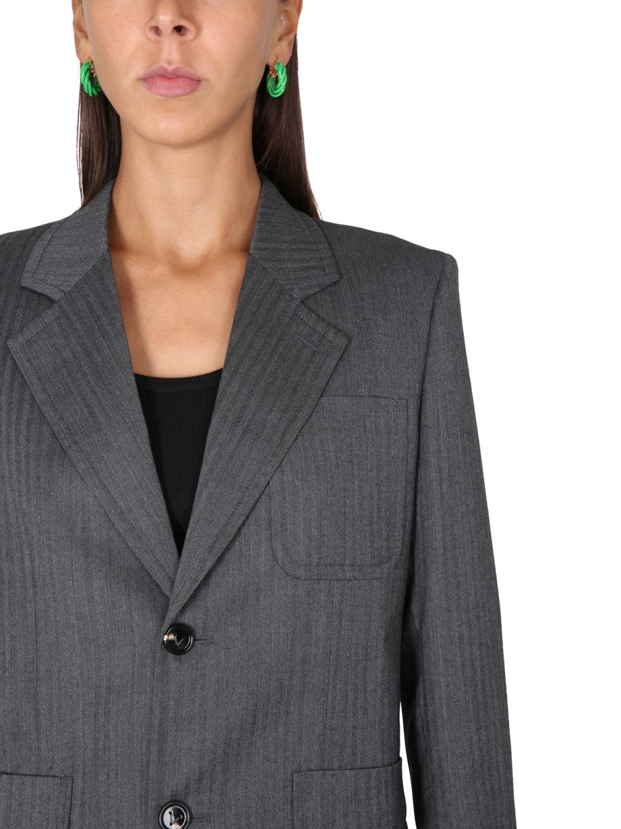 Bottega Veneta Women Chevron Pattern Jacket