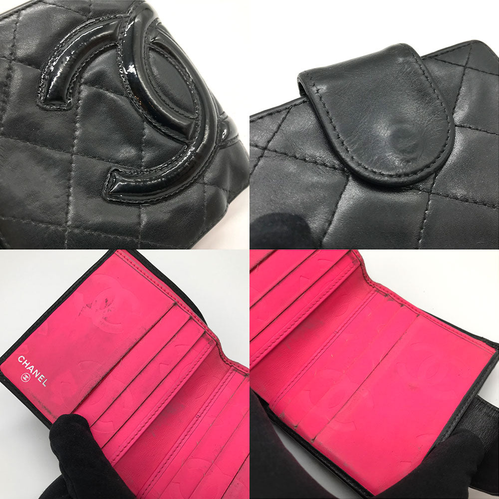 Chanel Cambon Ligne Wallet Leather Short Wallet in New Condition