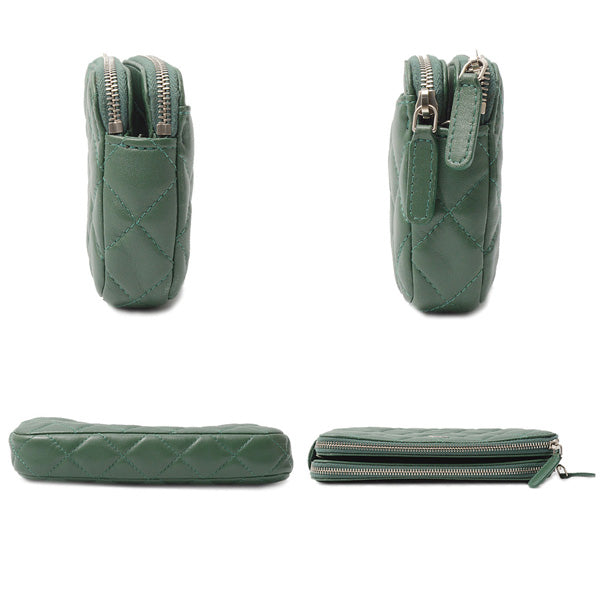 Chanel Lambskin Matelasse Chain Wallet Shoulder Bag