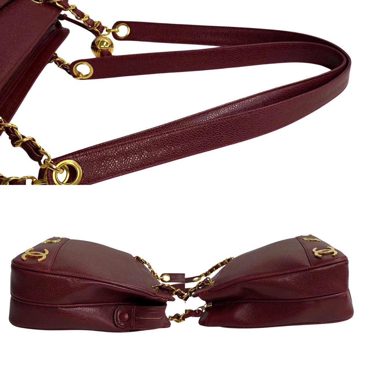 Chanel Triple Coco Tote Bag Leather Tote Bag 16858 in New Condition