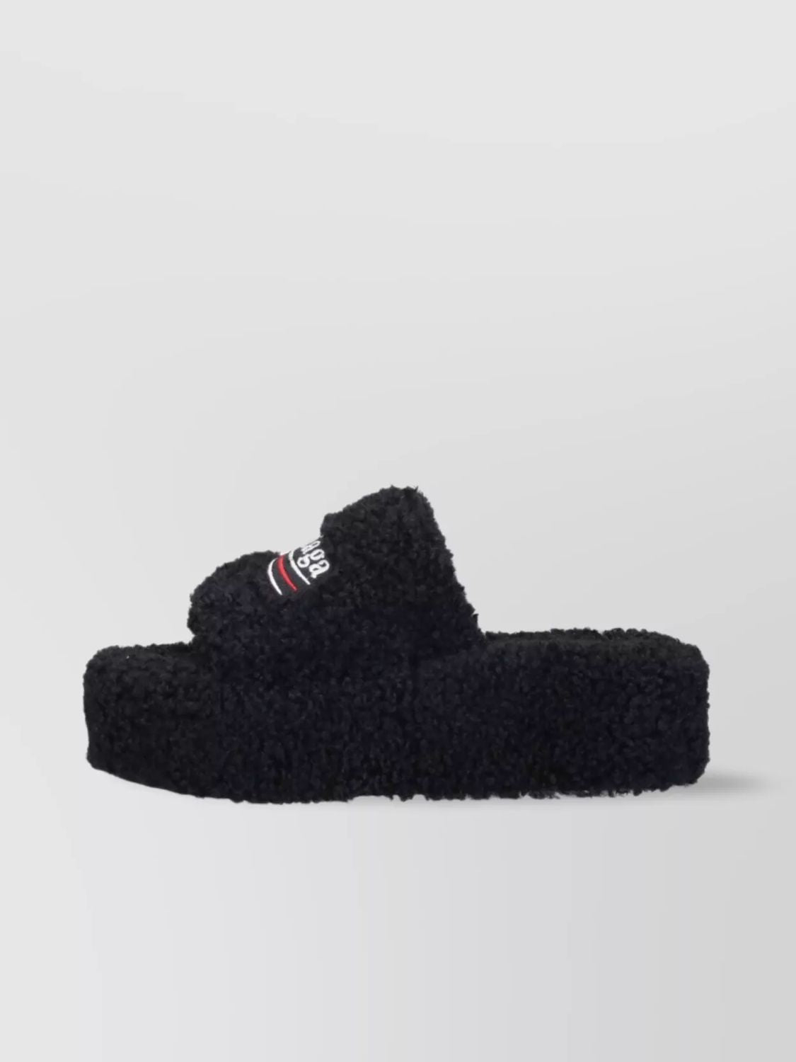 BALENCIAGA Furry Platform Sandals for Women