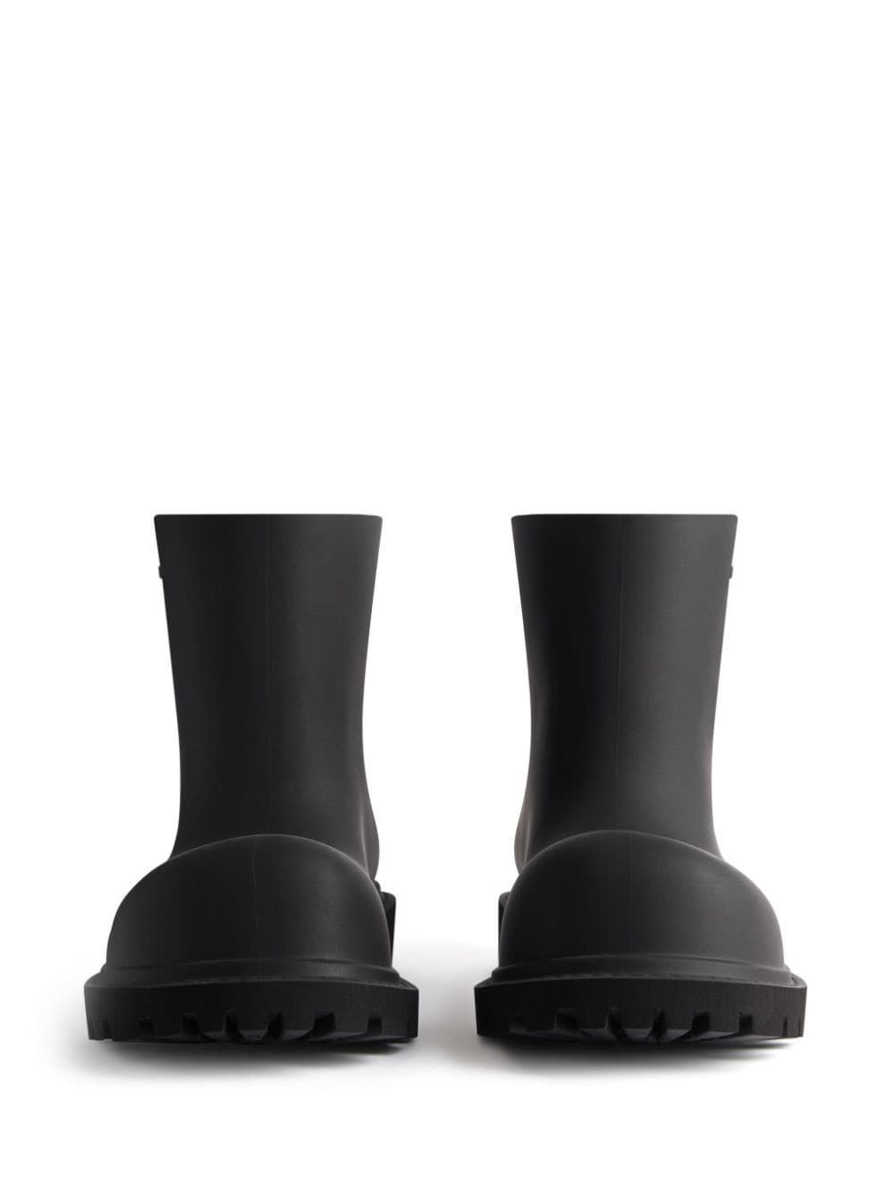 BALENCIAGA Mini Steroid Logo-Emerging Ankle Boots
