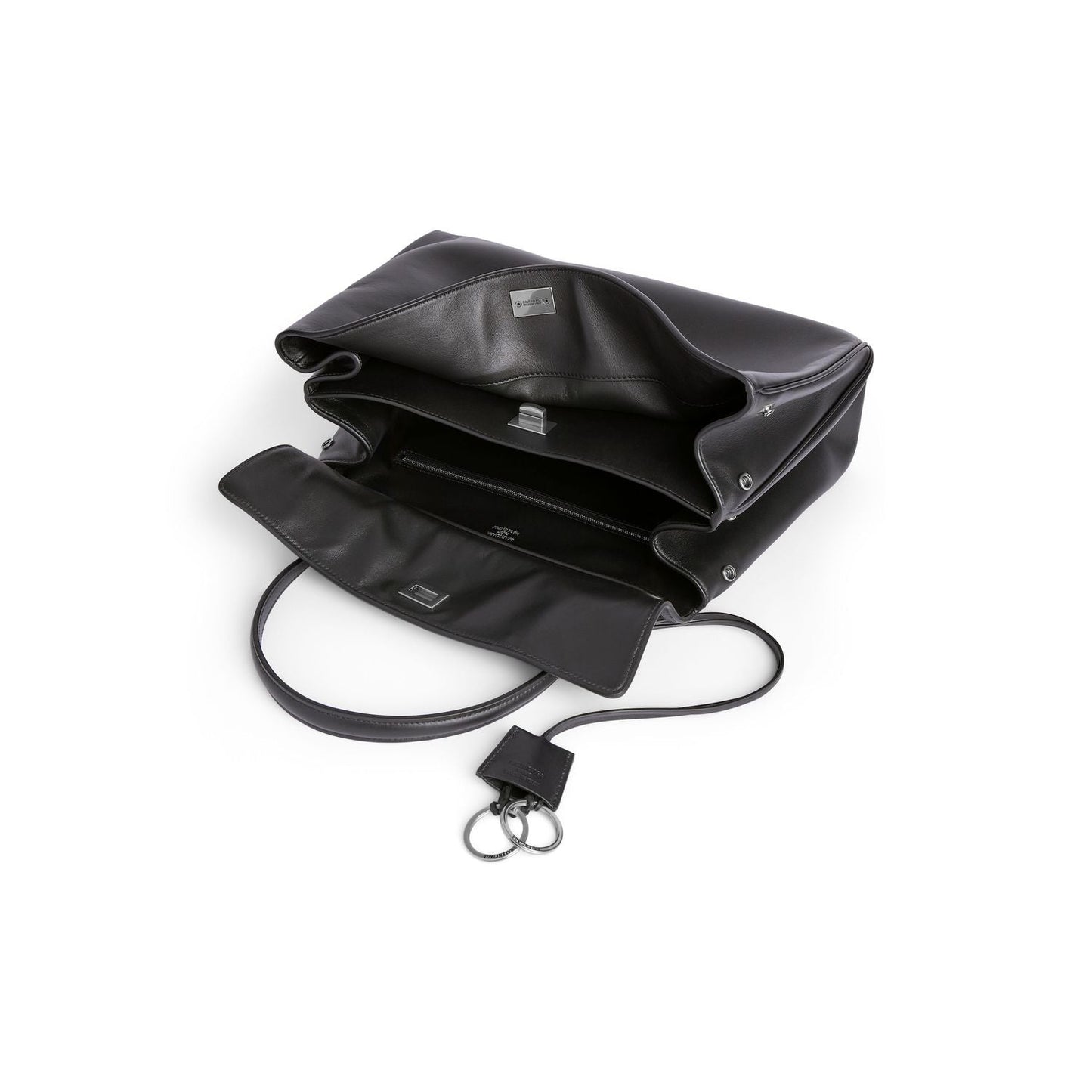 BALENCIAGA Mini Rodeo Leather Handbag