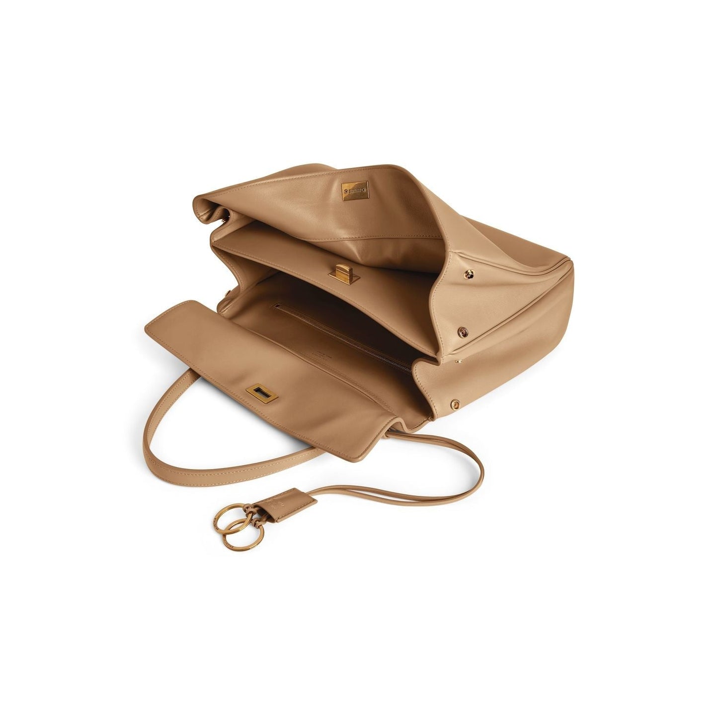 BALENCIAGA Mini Rodeo Leather Handbag